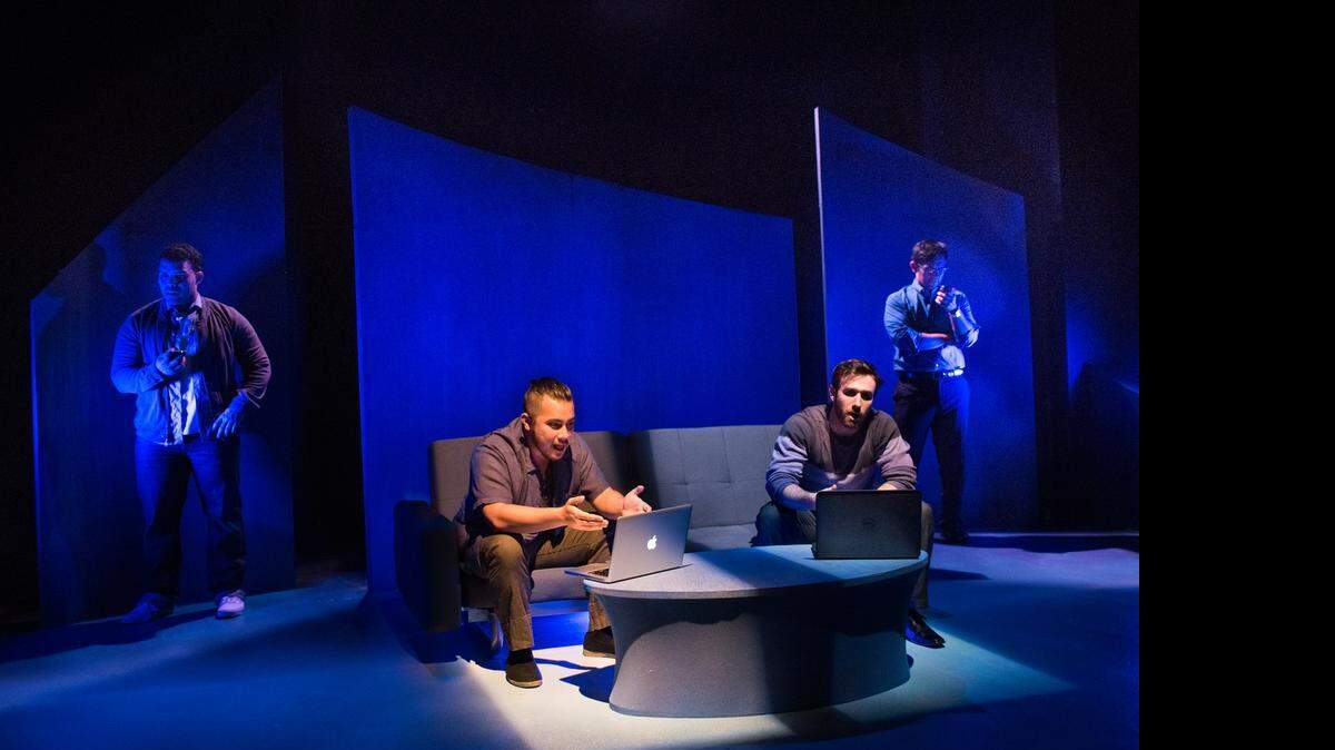 
The New Conservatory Theatre Center will present the play “From White Plains” May 1 at the Gallo. From left art cast members Ed Moreno, Sal Mattos, Nick Trengove and Fernando Navales.
