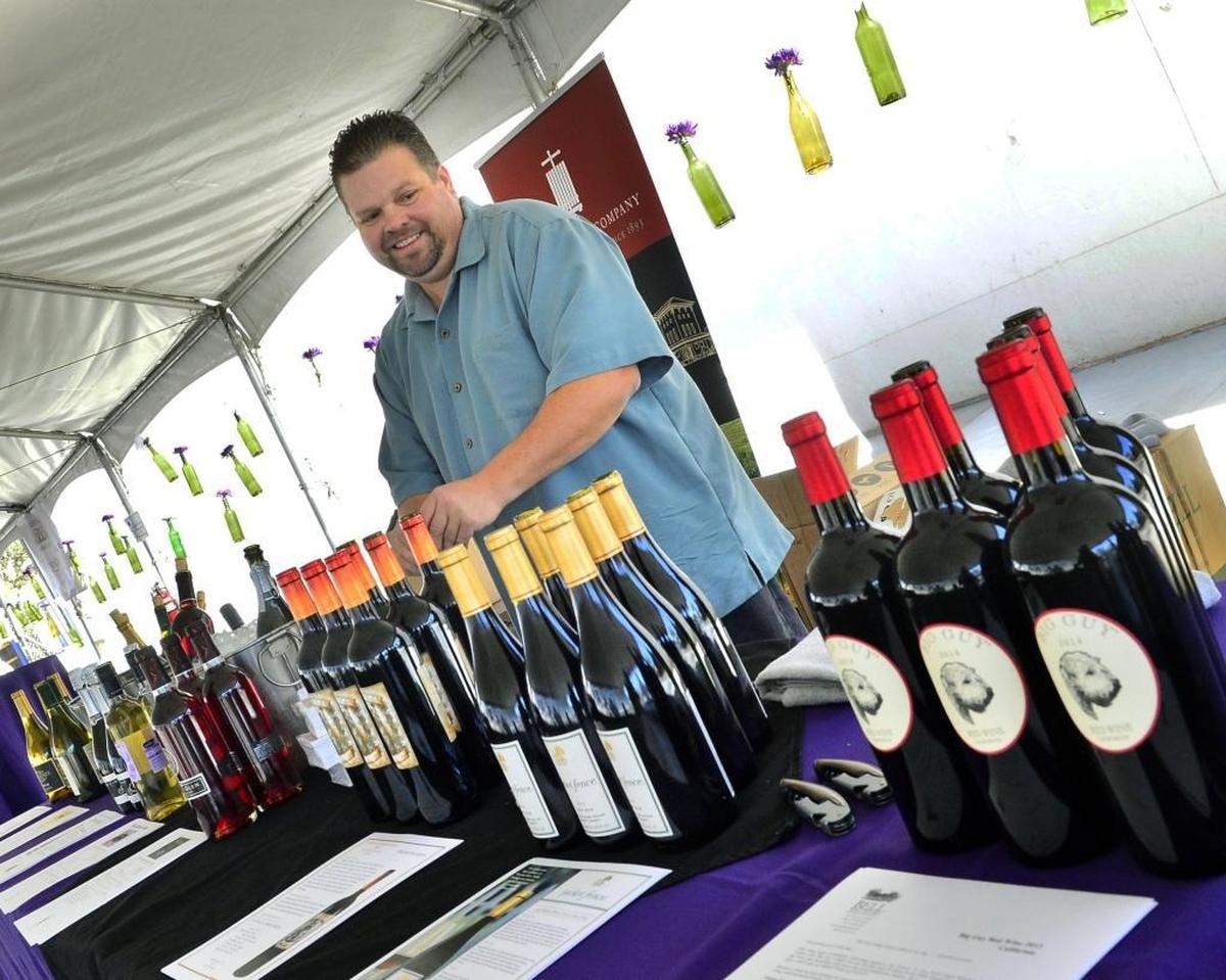 Bottles aplenty during the 2016 Riverbank Cheese and Wine Expo.