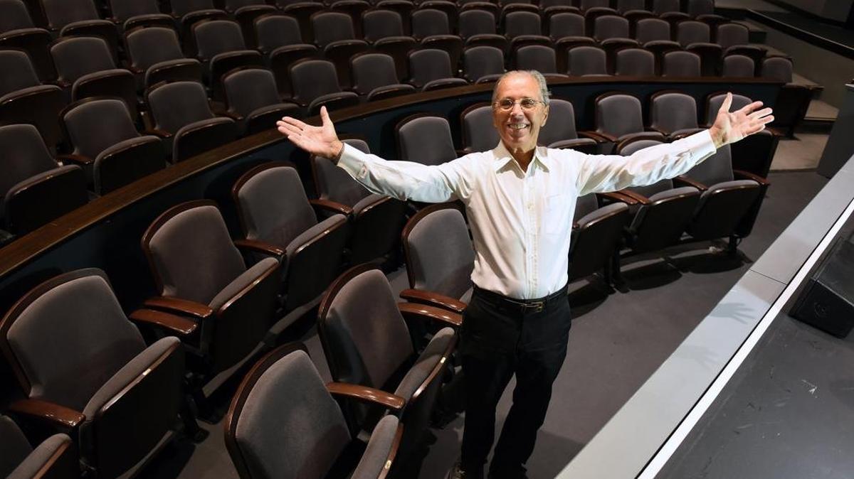 Paul Tischer, the founder and general director of Modesto Performing Arts is pictured in the Foster Theatre at the Gallo Center For The Performing Arts in downtown Modesto, Calif. on (04-11-17). Modesto Performing Arts will have a 50th anniversary Gala April 21th at the Gallo center. The show will feature 150 alumni of the program.
