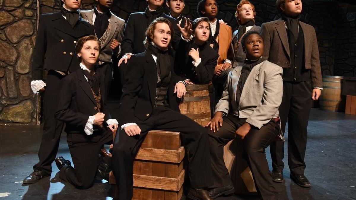 Cast members rehearse for the YES Company production of “Les Misérables, School Edition” on Monday, July 11, 2016, at Gallo Center for the Arts in Modesto.