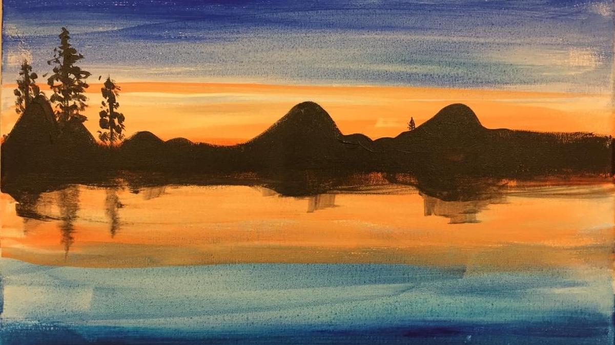“Tahoe,” an acrylic by Natalee Smith, 13