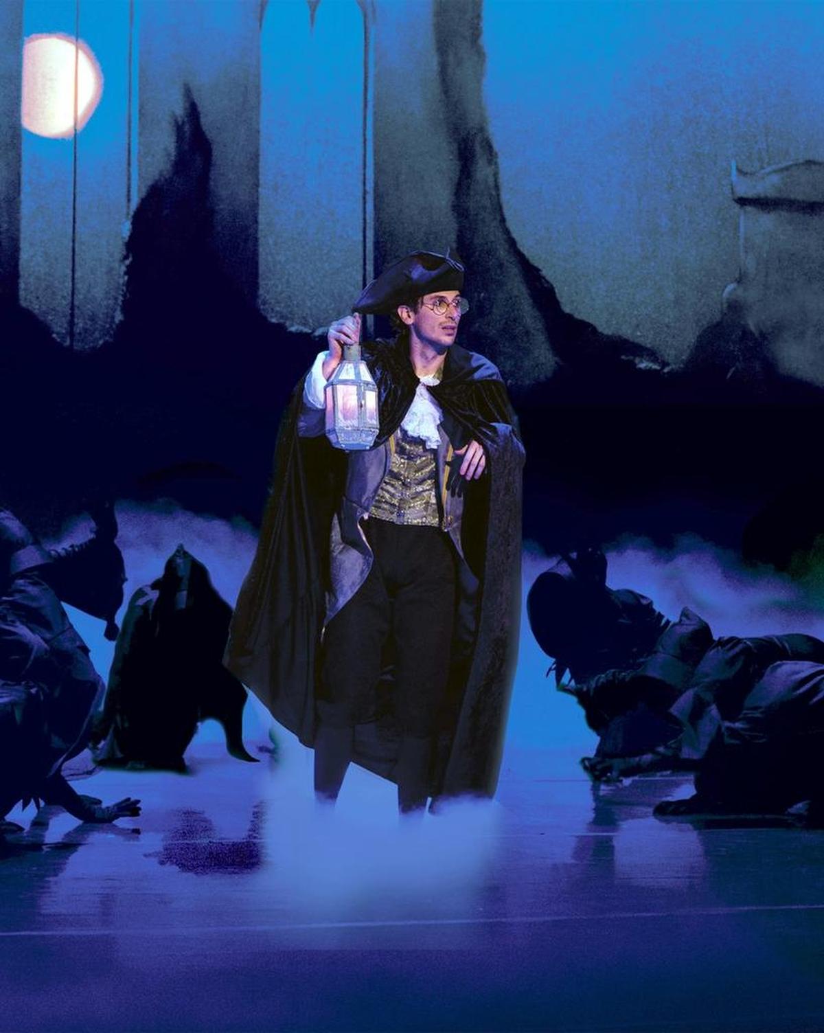 Central West Ballet’s production of Sleepy Hollow returns to the Gallo Center for the Arts. Pictured, principal Dancer Aaron Gulevich as Ichabod Crane.