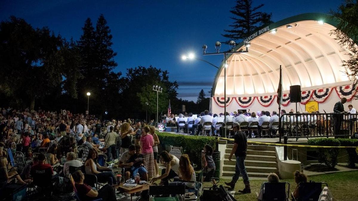 MoBand is back for a series of summer evening concerts at the Mancini Bowl in Modesto's Graceada Park.