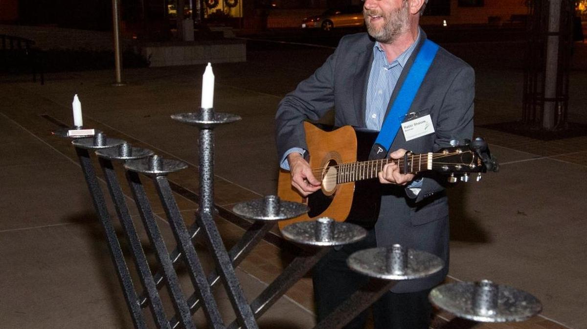 Congregation Beth Shalom will host a menorah lighting Friday, Dec. 30, at Tenth Street Plaza in Modesto.