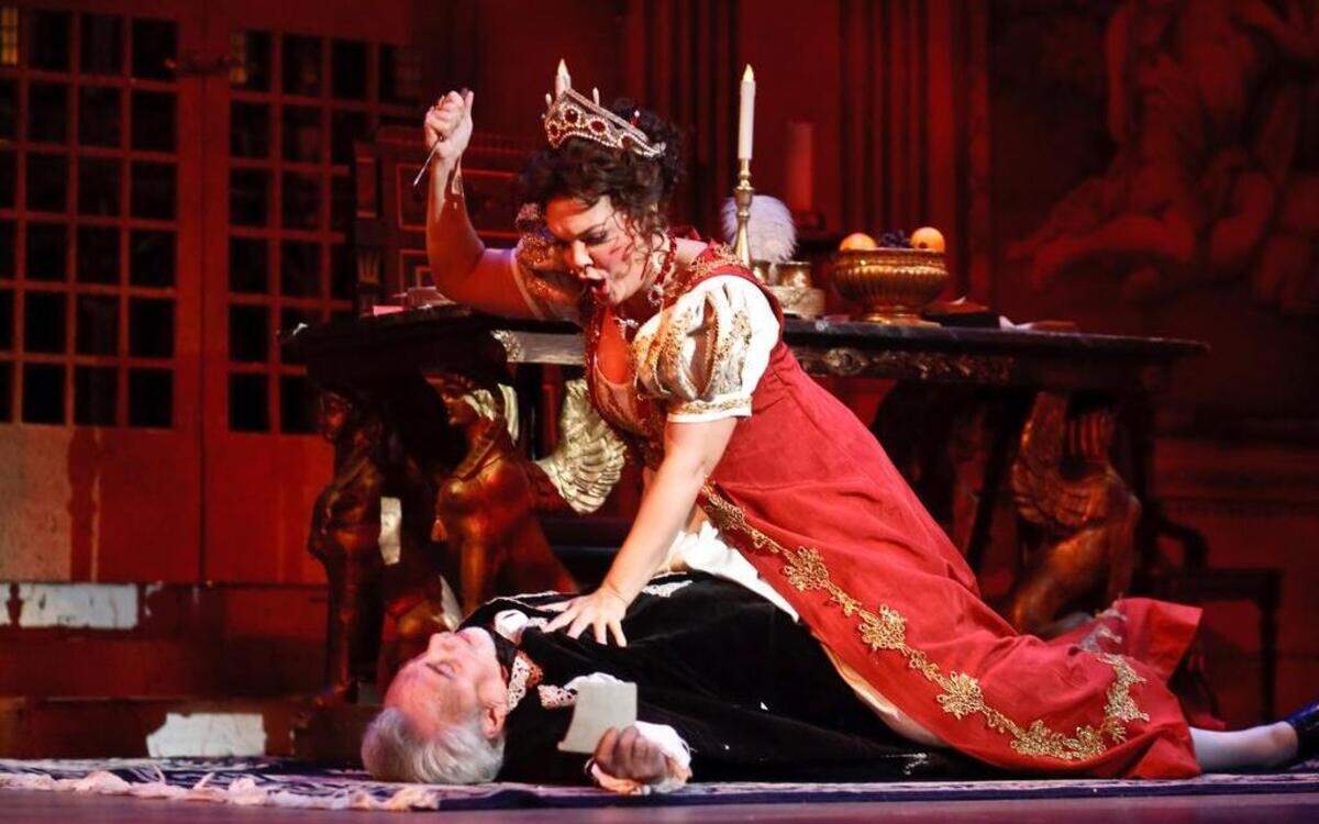 
Jill Gardner, soprano, will star in the Townsend Opera production of Tosca, May 1 and 3 at the Gallo Center for the Arts. Pictured in an archive shot of Gardner in a previous production of “Tosca” with Mercury Opera in New York. 
