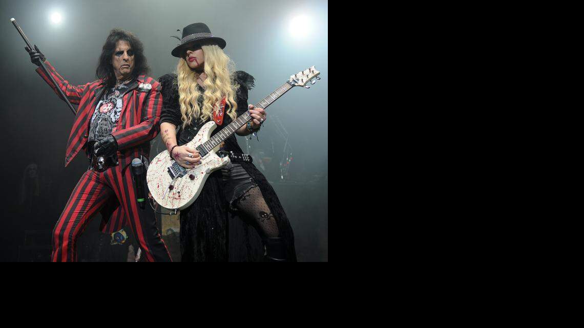 
Alice Cooper performs during the Raise the Dead Tour at the Seminole Hard Rock Hotel and Casino Hard Rock Live on October 27, 2013 in Hollywood, Florida.
