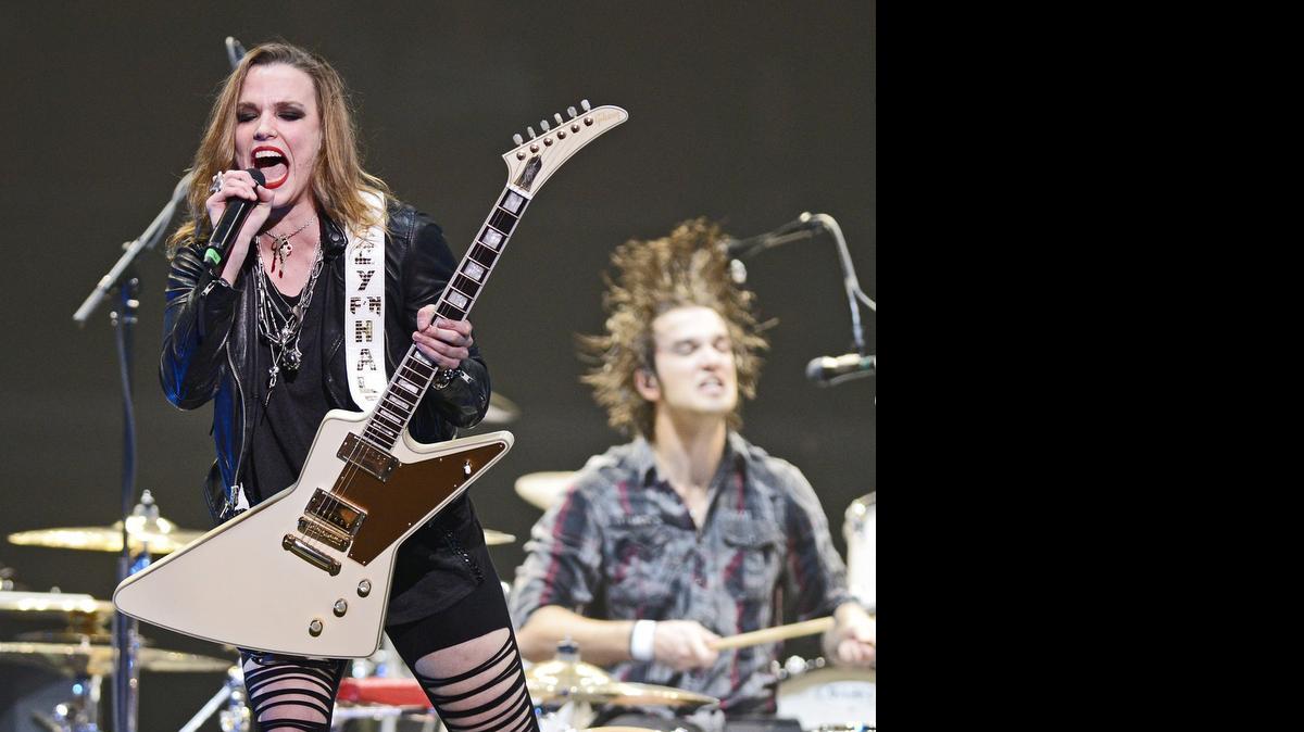 
Hard rockers Halestorm, with lead singer Lzzy Hale, performs Oct. 14 in Modesto.
