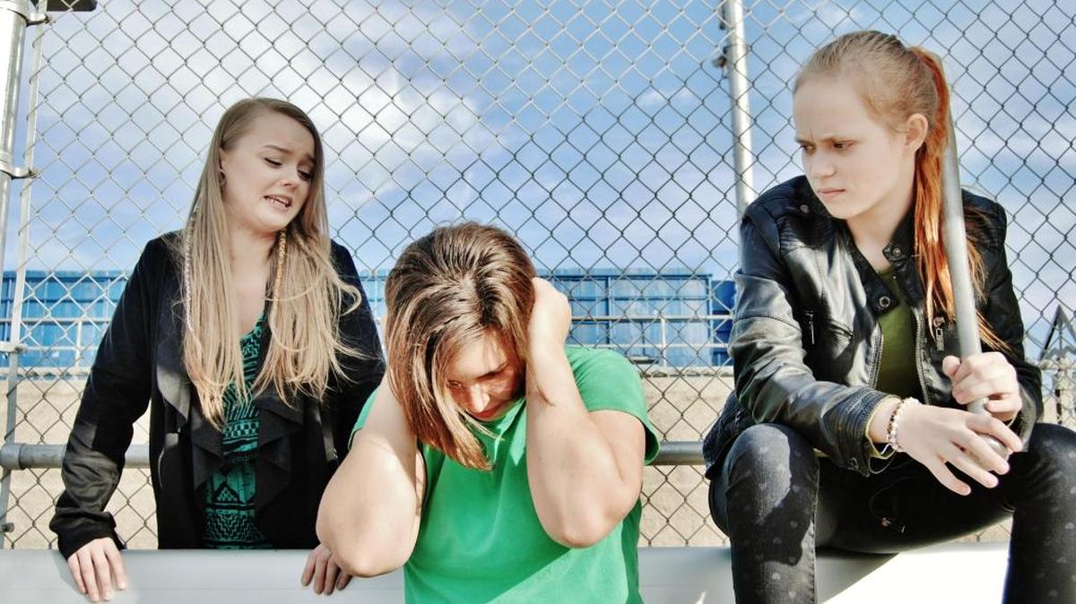 Center Stage Conservatory presents “Dog’s Best Friend,” featuring, from left, Brookelynn Morris, Kelly Stank and Juniper Sprague. The play is written and directed by Modesto native Sam “I Am” Mellor. “The show I have written is based on all the emotions you can have,” Mellor said.