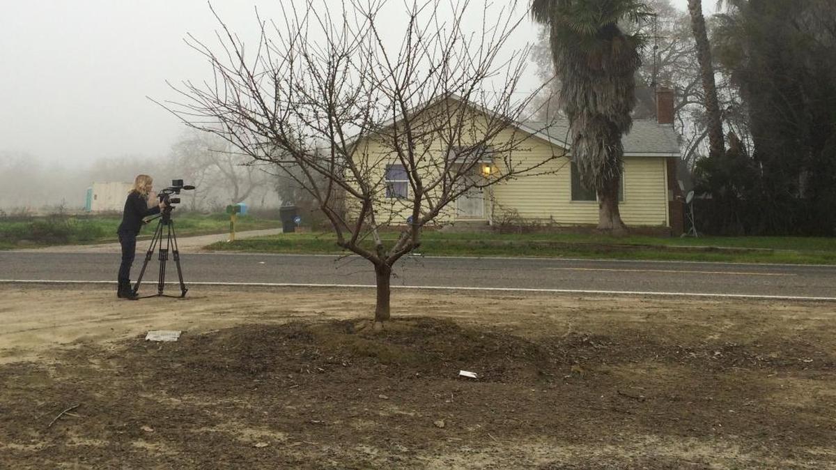 Photographer and filmmaker Katy Grannan is seen on location in Modesto shooting “The Nine,” her new feature-length film.