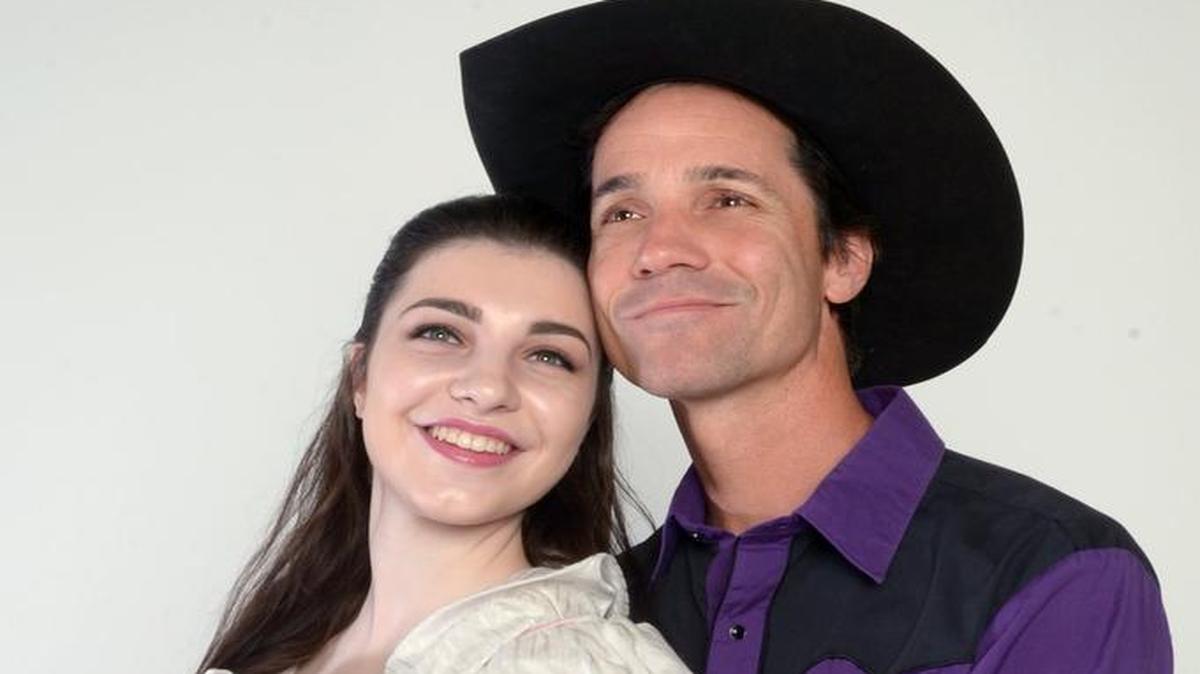 Alyxaundrea Munson and Craig Cady with Modesto Performing Arts prepare for the production of Oklahoma! They are pictured Thursday morning (07-28-16) in The Modesto Bee photo studio.