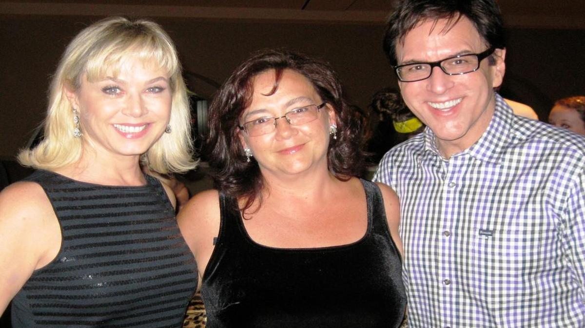 
“Valley’s Got Talent” producer Sarah Guadalupe Hosner, center, stands with judges Kim and Robert Ulrich in 2011. 
