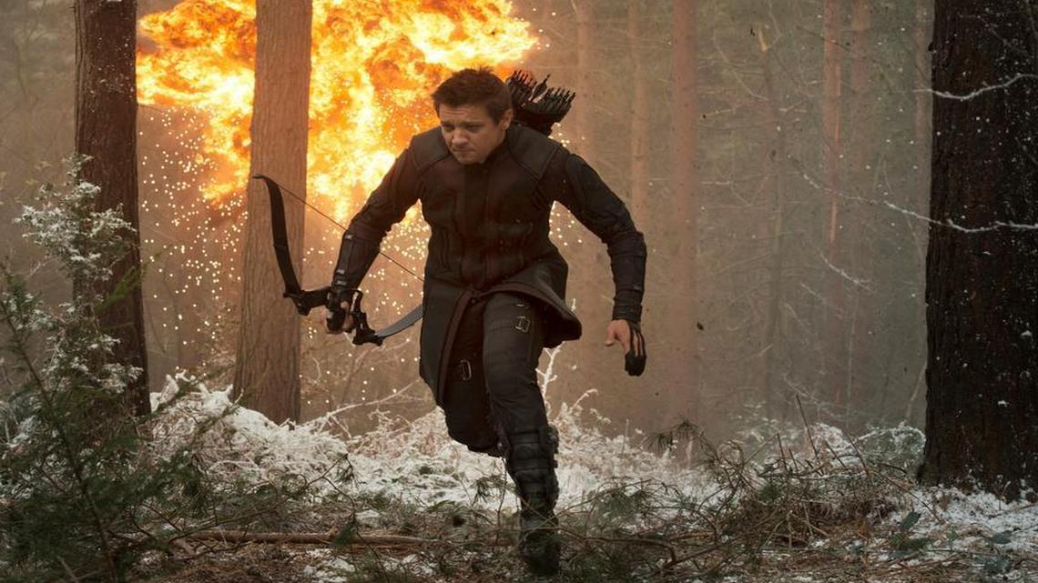 
Jeremy Renner is Hawkeye/Clint Barton in “Avengers: Age Of Ultron.” The movie is in theaters on Friday, May 1. 
