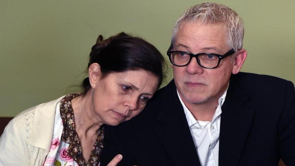 Jenni Abbott and Jack Souza are pictured Thursday afternoon (02-04-16) at Prospect Theater Project in Modesto, Calif. The two prepare for the play Death of a Salesman.