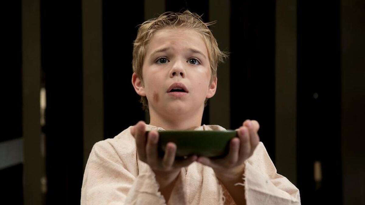 Ten-year-old Turlock sixth grader John Sylvester plays the title character in the Modesto Performing Arts production of “Oliver!” in Modesto, Calif., on Wednesday, June 7, 2017.