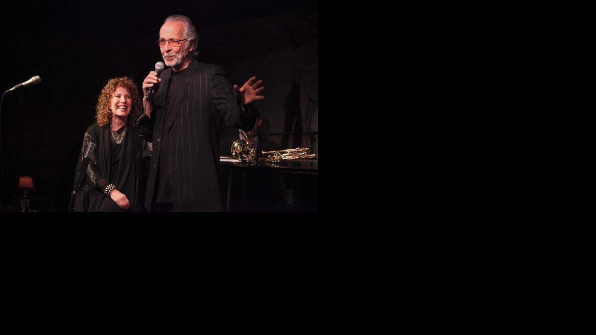 
Legendary trumpeteer and arts advocate Herb Alpert and his longtime wife, vocalist Lani Hall, appear on stage early last year in New York. The couple bring their show to the Gallo Center for the Arts on Nov. 9.
