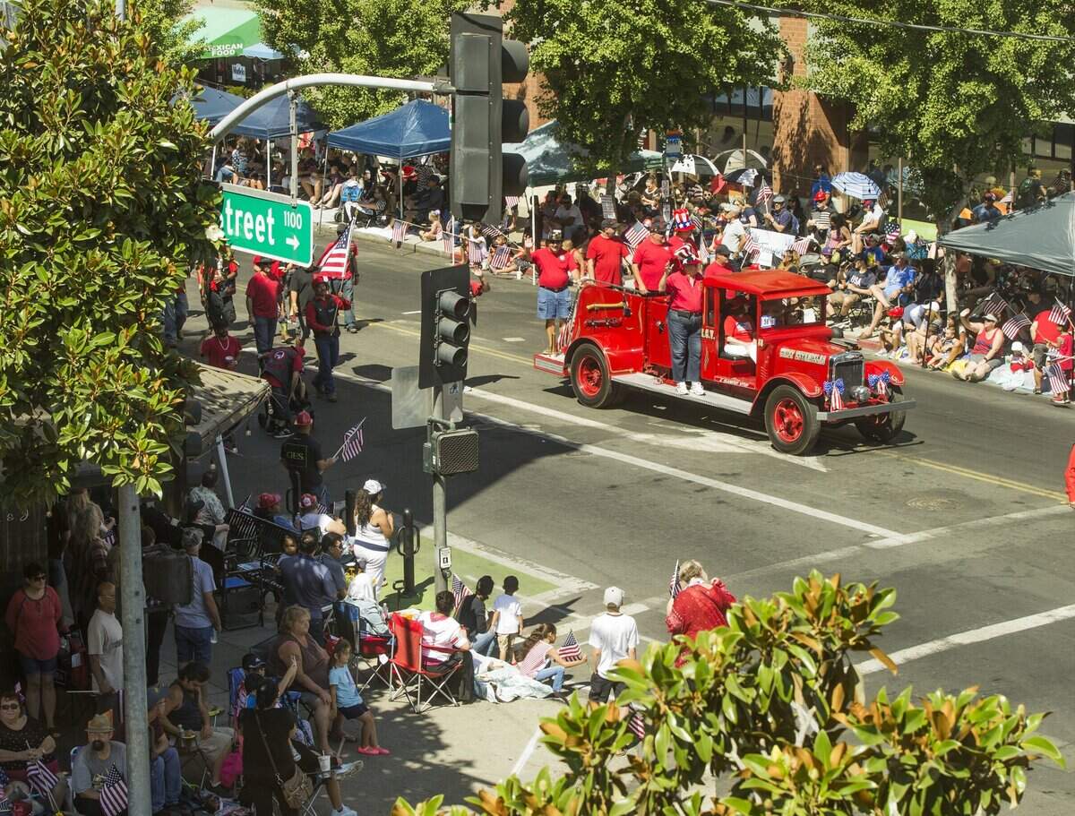 The streets of downtown Modesto were lined during the 2018 Fourth of July Parade.
