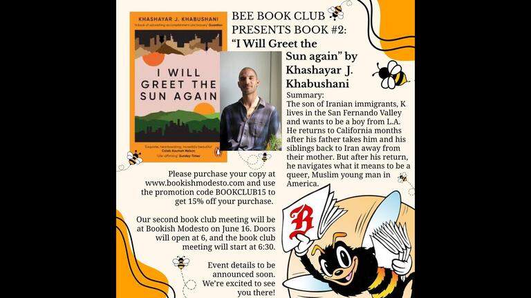 Bee Book Club announces book No. 2: “I Will Greet the Sun Again,” by Khabushani