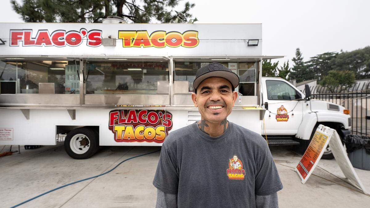 Flaco’s Tacos owner Rafael Calvillo is being forced to change the name of his business due to a trademark conflict. Flaco’s Tacos food truck is located at 2716 Coffee Road in Modesto.