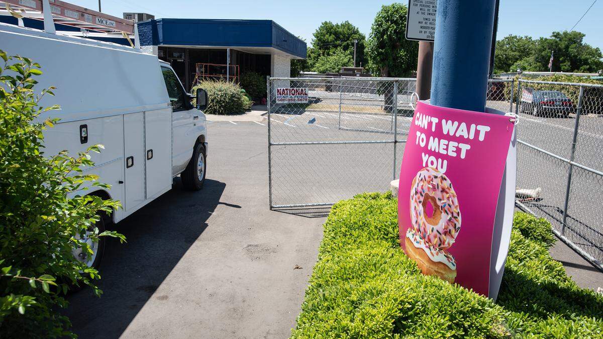 Future site of a Dunkin’ Donuts on Oakdale Road in Modesto, Calif., on Tuesday, May 11, 2021.