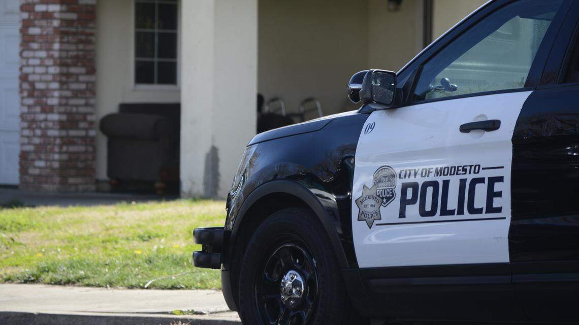 A man barricaded himself inside his home in the 3200 block of Poppypatch Drive on Wednesday, Feb. 17, 2021 in Modesto, California after police were called due to an assault on a roommate. Residents were evacuated from their homes before the man turned himself in and was arrested.