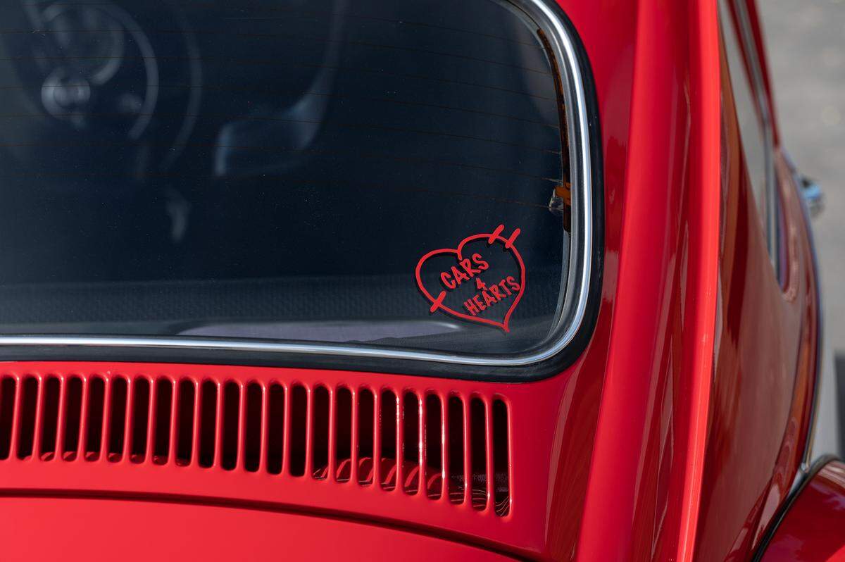 Michael and Jody Rodriguez donated their son’s 1970 Volkswagen Beetle to Camp Taylor near Grayson, Calif., on Monday, April 4, 2022. Their son, Chase Rodriguez had spent about a dozen summers at Camp Taylor, first as a camper and then as mentor to other campers. He died in 2018 from a heart attack at the age of 29.