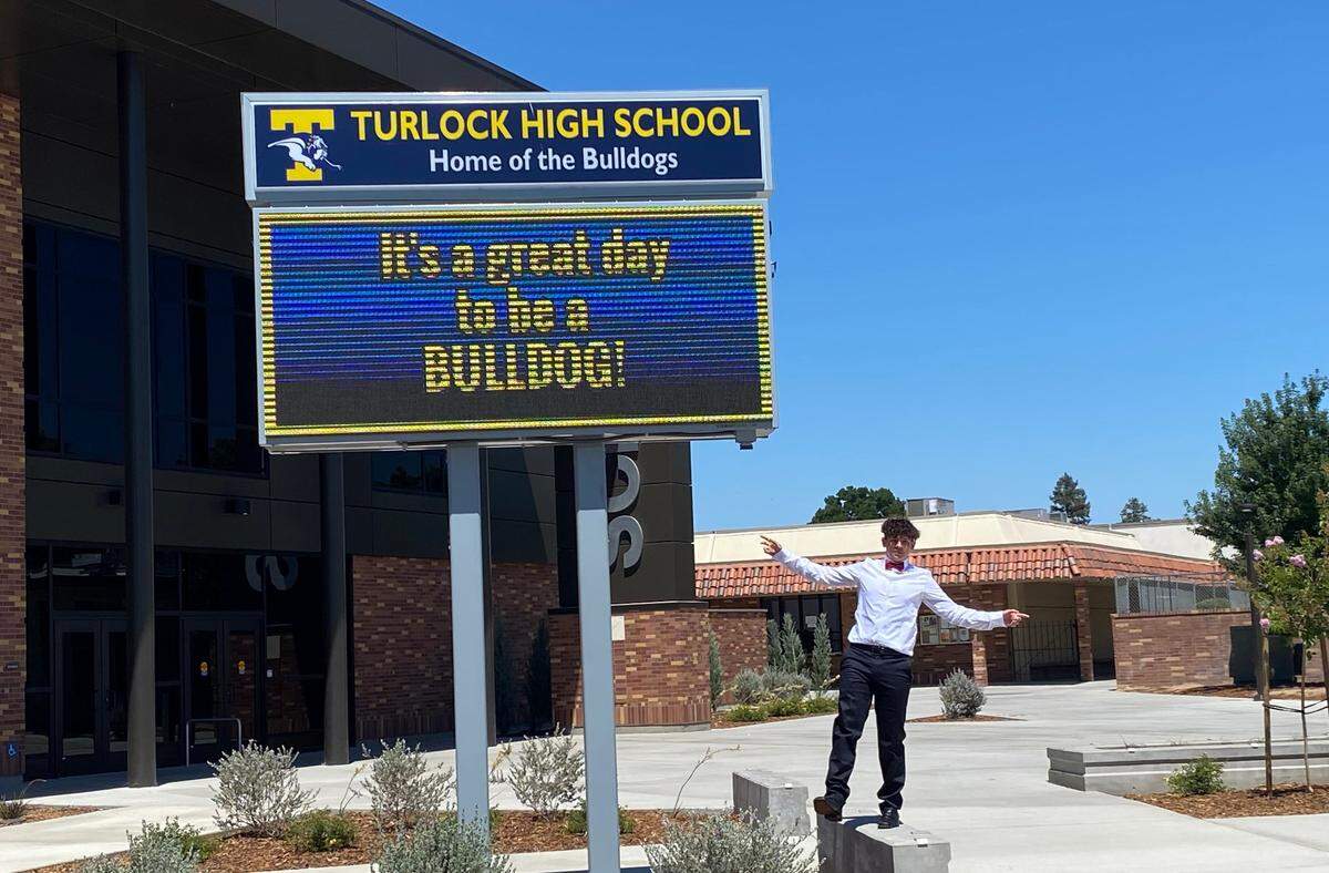 Maribel Covarrubias shared this photo of her son, a Turlock High School senior who was stabbed on the campus Nov. 5.