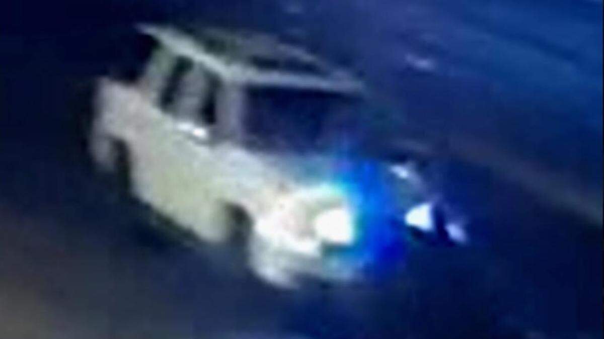 Turlock police released this image of a white SUV that was involved in a fatal pedestrian hit-and-run on Nov. 21, 2022, on the 1200 block of Geer Road.