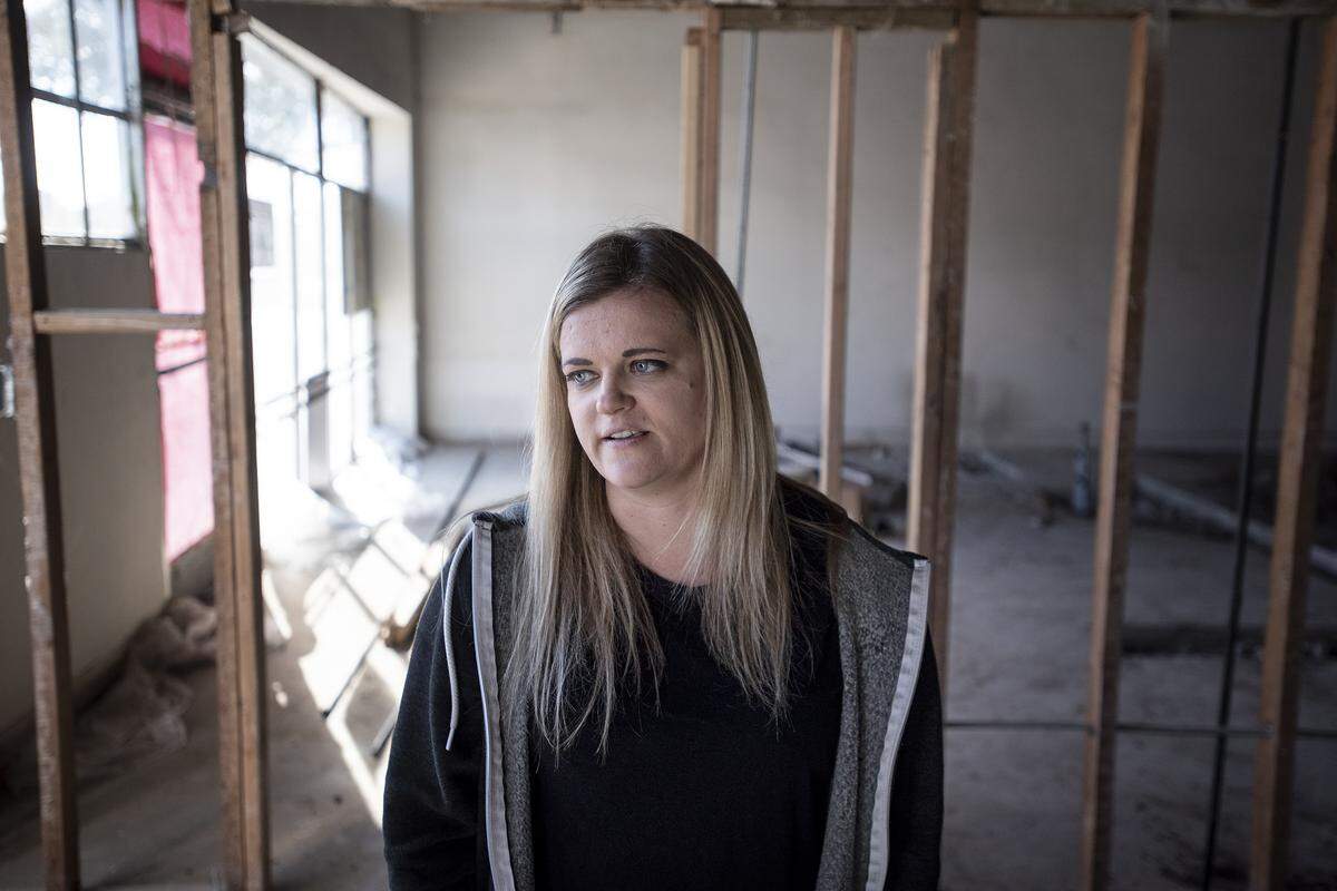 18Seventy Brewing Co. owner Bridgette Berry in her new space on J Street in downtown Modesto, Calif., Saturday, Nov. 9, 2019.