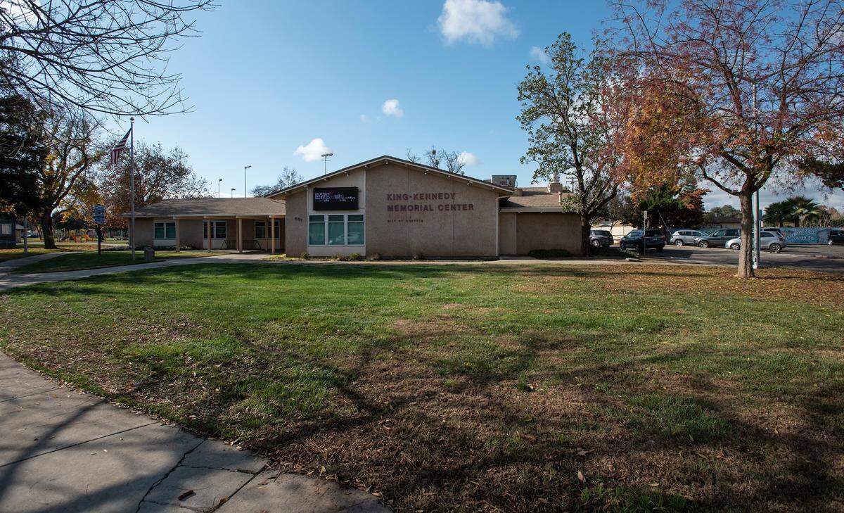 Modesto has been awarded an $8.5 million state grant to renovate and remake Dr. Martin Luther King Jr. Park in west Modesto and will include new parking in front of the King-Kennedy Memorial Center. Photographed in Modesto, Calif., on Thursday, Dec. 9, 2021.