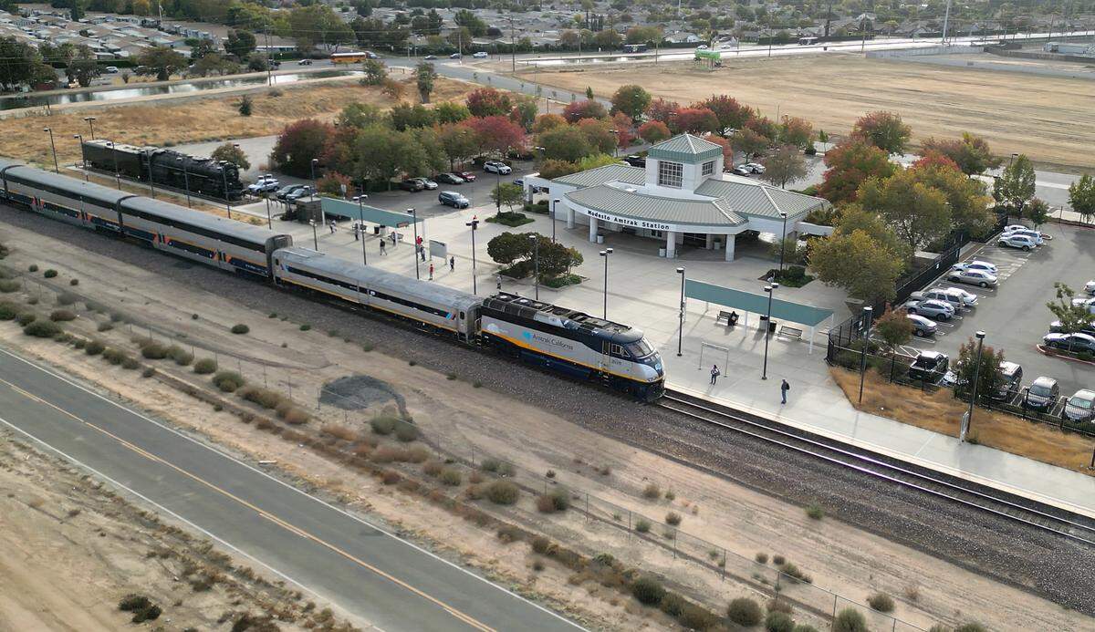 Modesto Amtrak station in Modesto, Wednesday, Oct. 30, 2024.