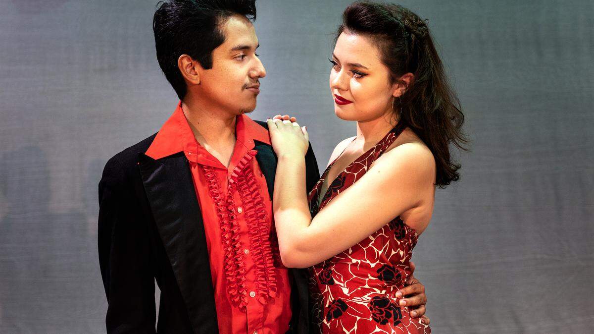 Pablo Hernandez, left, as Bernardo and Cossette Asenjo, as Anita will lead Modesto Performing Arts’ production of West Side Story. Photographed in Modesto, Calif., on Wednesday, July 14, 2021.