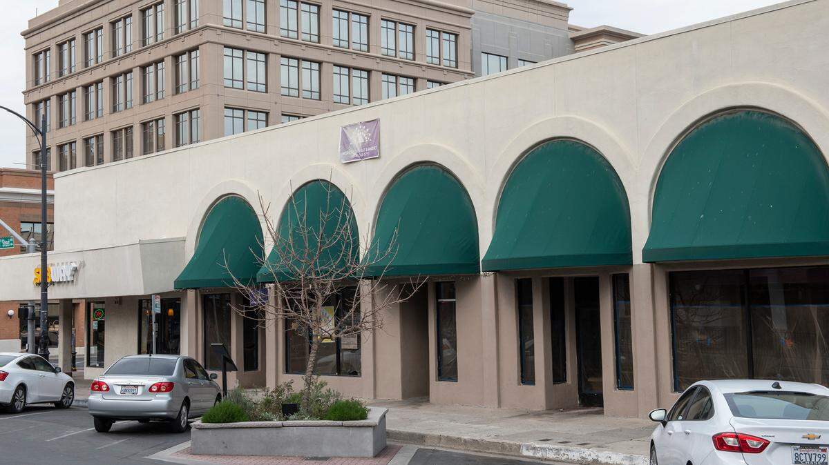 Former site of Monsoon restaurant on 10th Street in Modesto, Calif., on Tuesday, Feb. 9, 2021.