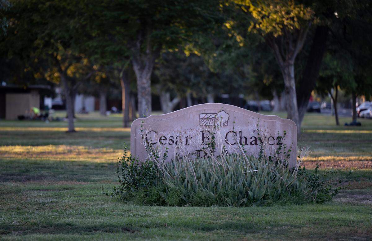 César E. Chavez Park in Modesto in 2024. 
