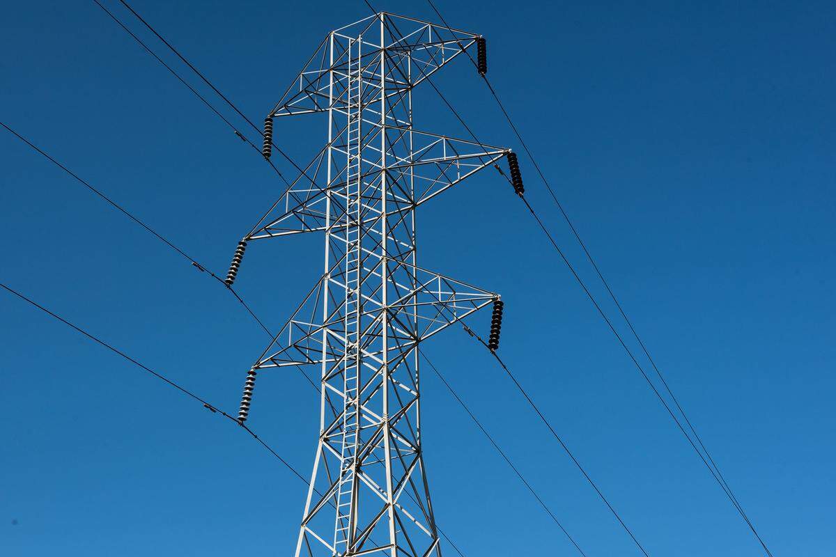 Modesto Irrigation District power line on Carver Road in Modesto, Calif., on Tuesday, September 6, 2022.