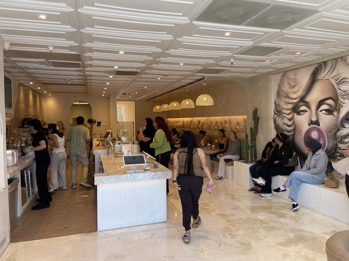 The interior of Zalata Kitchen, a new healthy cafe in Turlock, on Thursday, April 23.