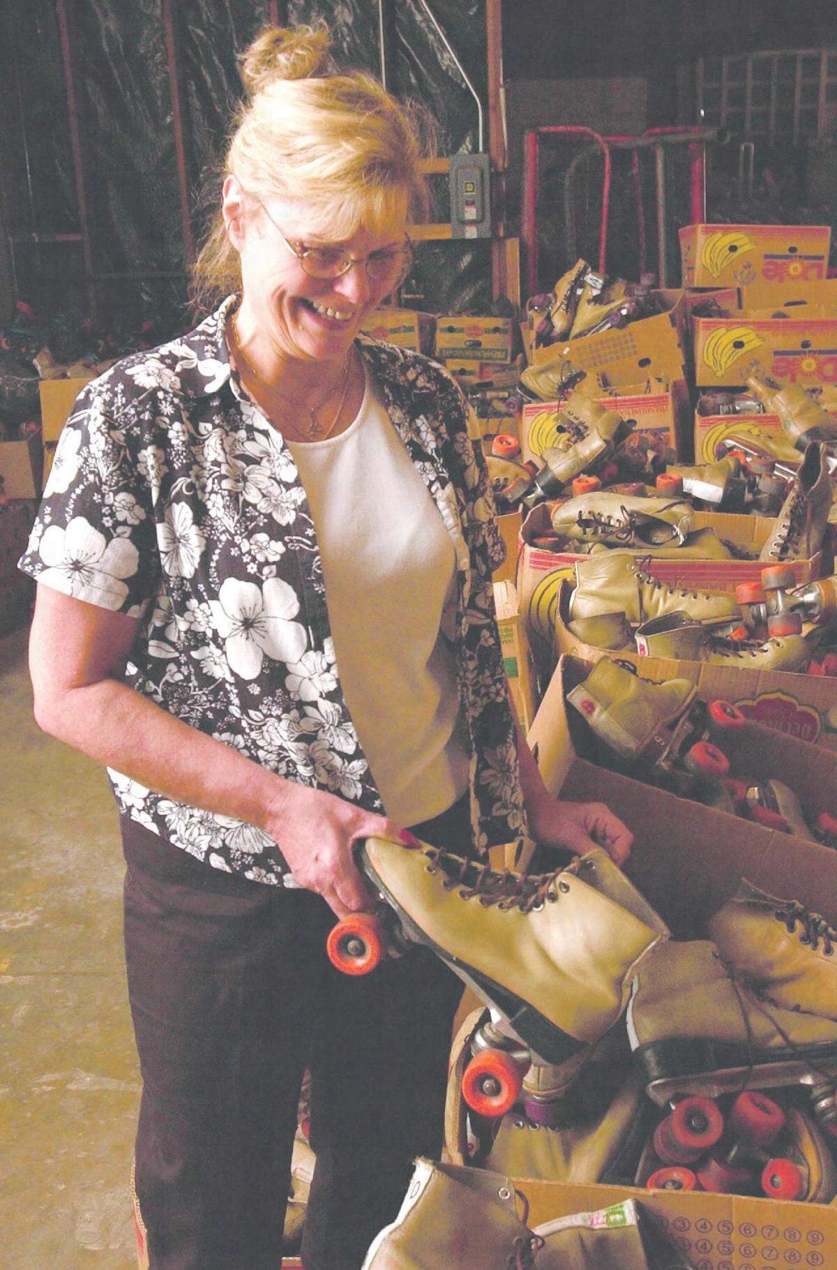 Celia Locker, former owner of Roller King, is seen here in this archive photo from XXXX.