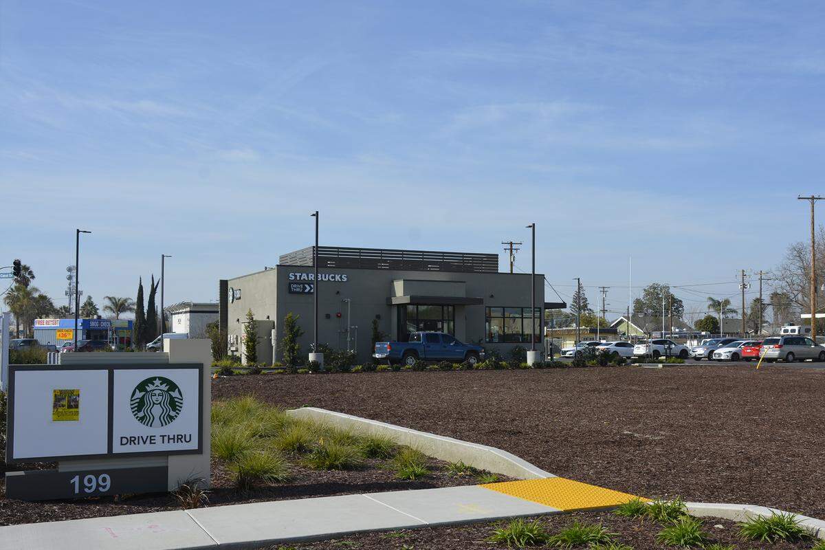 A new Panda Express is being built on a vacant lot next to Starbucks on Canal Drive in Turlock, Calif.