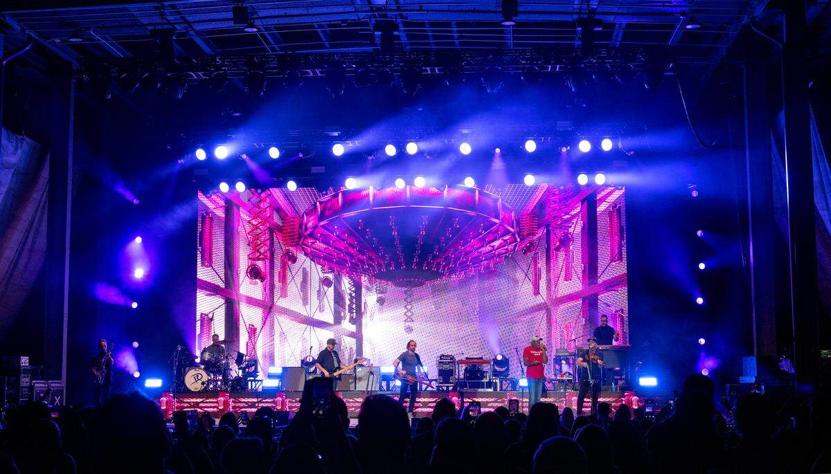 The Fruit Yard Amphitheater in 2025. County musician Darius Rucker performed to a sold out crowd.