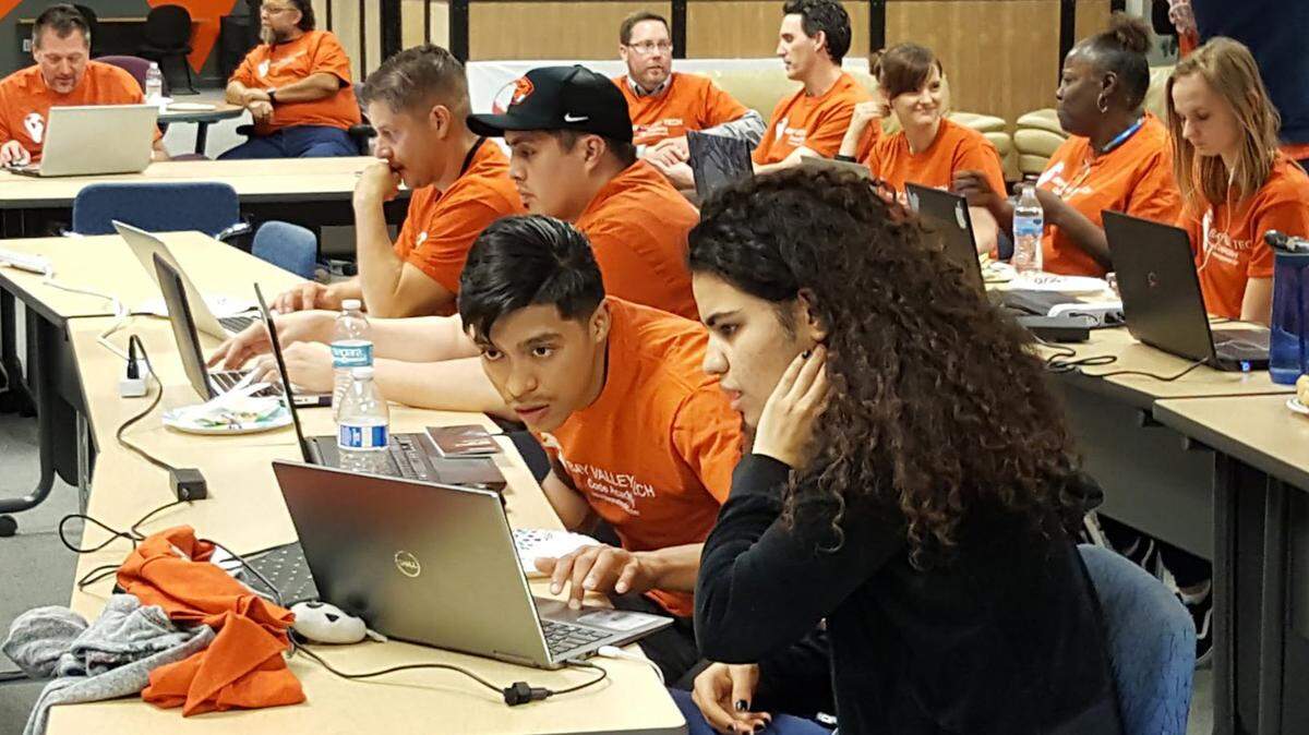 This photo from Modesto tech firm Bay Valley Tech shows students in a coding academy class. Patterson Joint Unified School District is partnering with Bay Valley Tech, which will provide an adult school coding course.