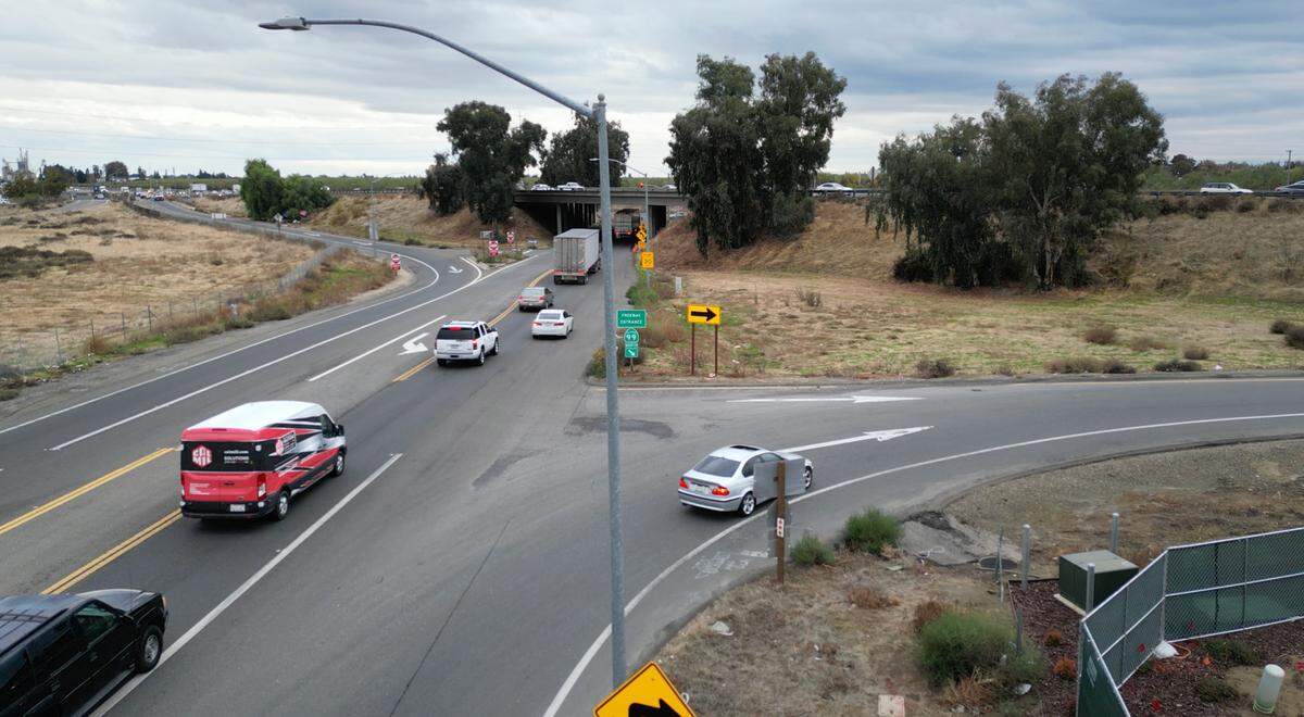 Mitchell Road at Highway 99 near Ceres Gateway Center in Ceres, Monday, Nov. 25, 2024.