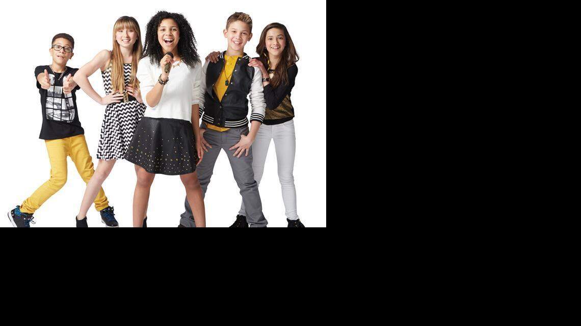 Kidz Bop Kids featuring, from left, Matt Martinez, Ashlynn Chong, Jayna Brown, Grant Knoche and Bredia Santoro,
