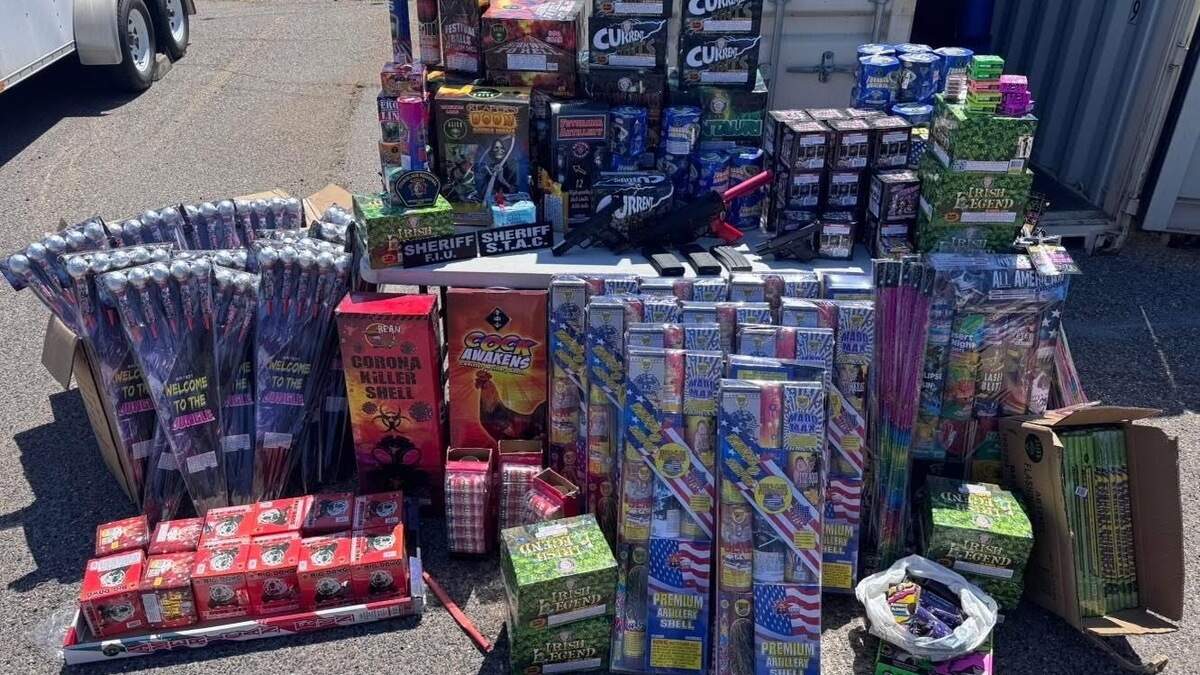 More than 500 pounds of illegal fireworks were seized during a June 17 search warrant at a residence on Albion Way in Modesto as part of an investigation into illegal fireworks sales, according to authorities. One suspect was arrested.