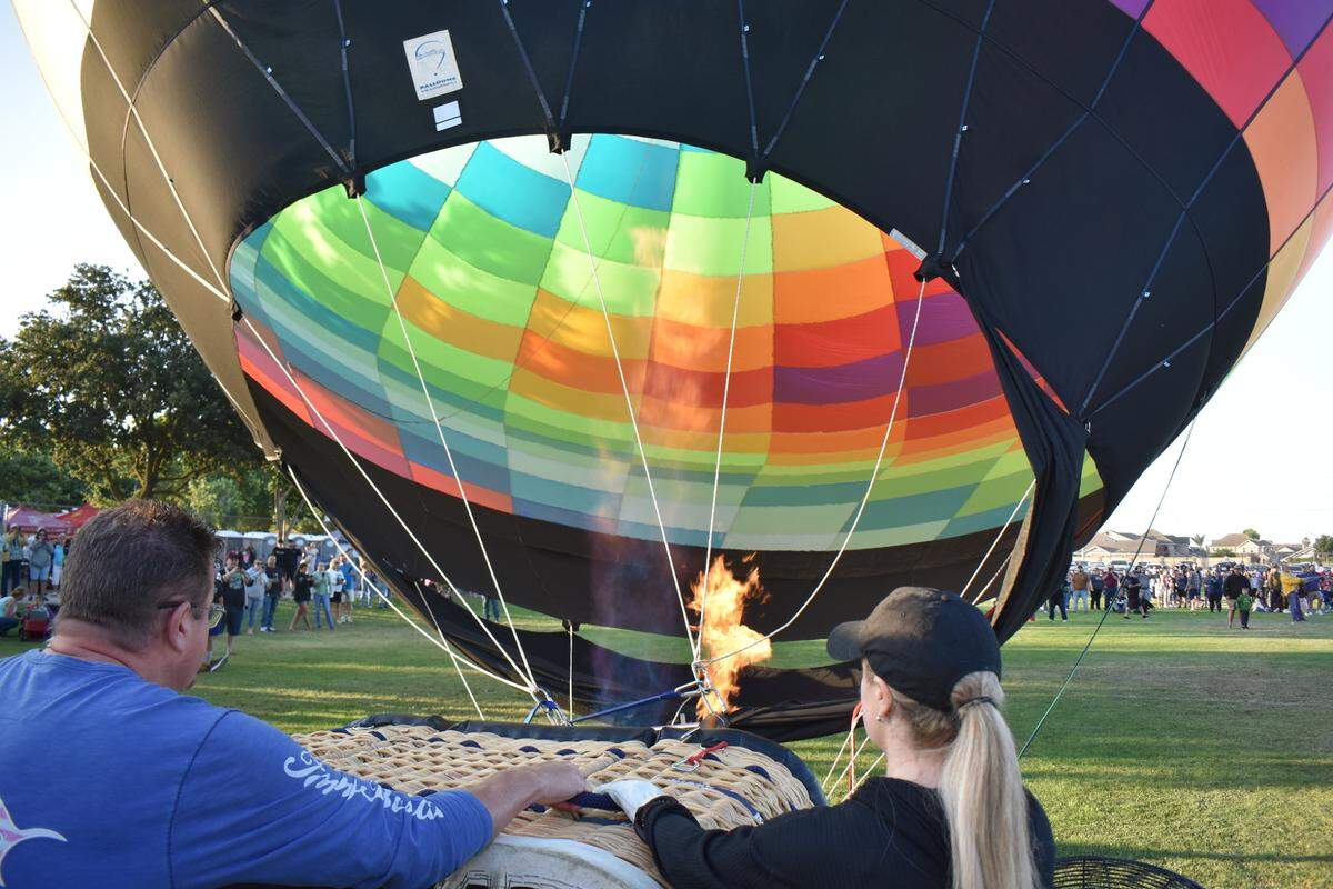 The first Skies the Limit hot-air balloon festival was held at River Bluff Regional Park in Ceres, California, on Saturday, June 17, 2023. Ten teams of balloonists took part. Spectators had to be there early to witness the launches, as most occurred between 6 and 7 a.m.