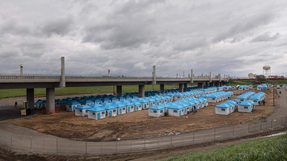 Modesto Outdoor Emergency Shelter (MOES) in Modesto, Calif., Tuesday, March 5, 2019.