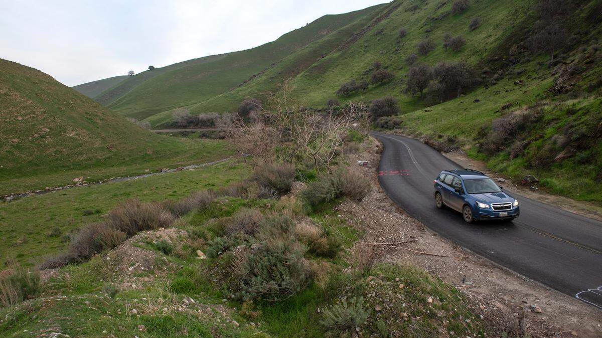 Proposed site for the Del Puerto Canyon Reservoir in Del Puerto Canyon west of Patterson in January 2022.