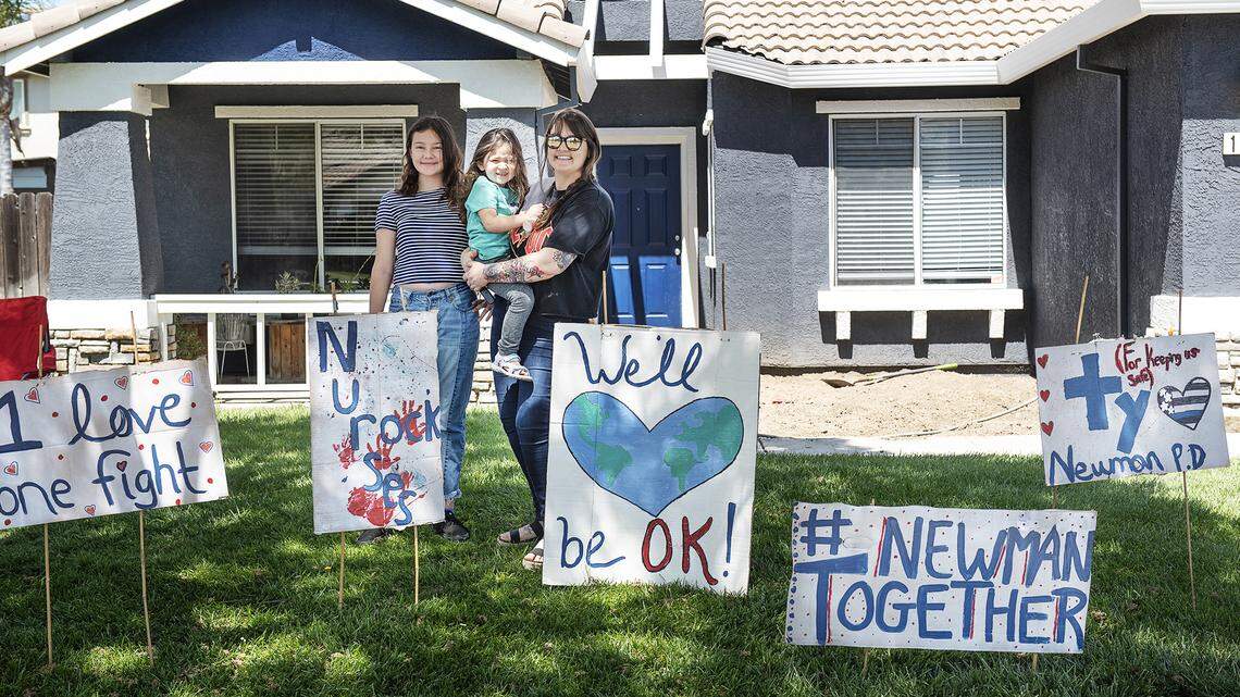 To ease stress, Newman residents create fun by the yard while coronavirus sheltering