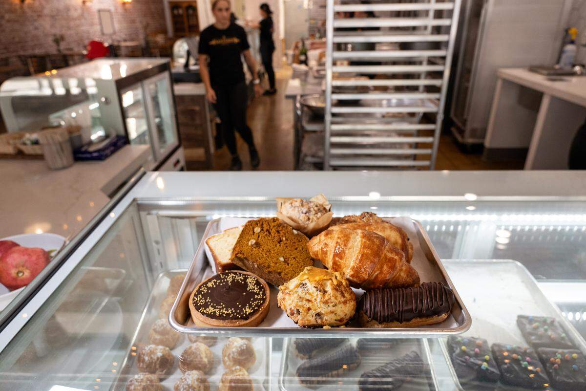 Sample pastries at the Bakeshop bakery in Modesto, Calif., Thursday, Oct. 12, 2023.