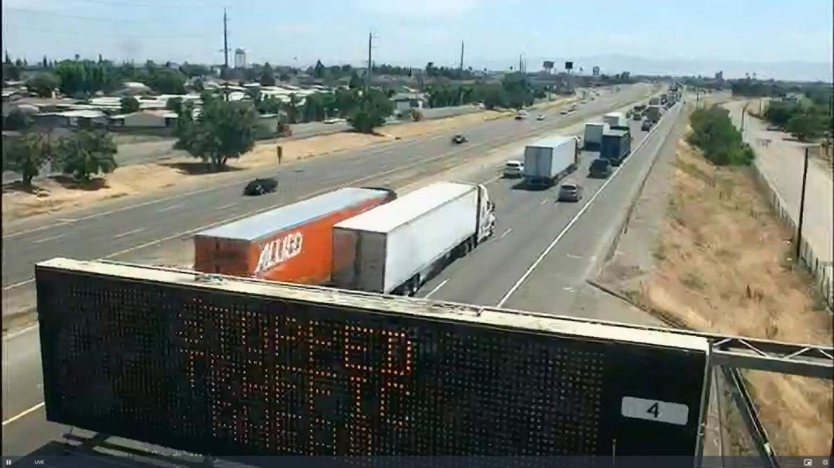 Northbound Interstate 5 near Lathrop was shut down Thursday afternoon.