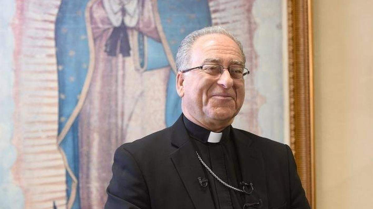 Bishop Myron Cotta, pictured in 2018 at the Diocese of Stockton.