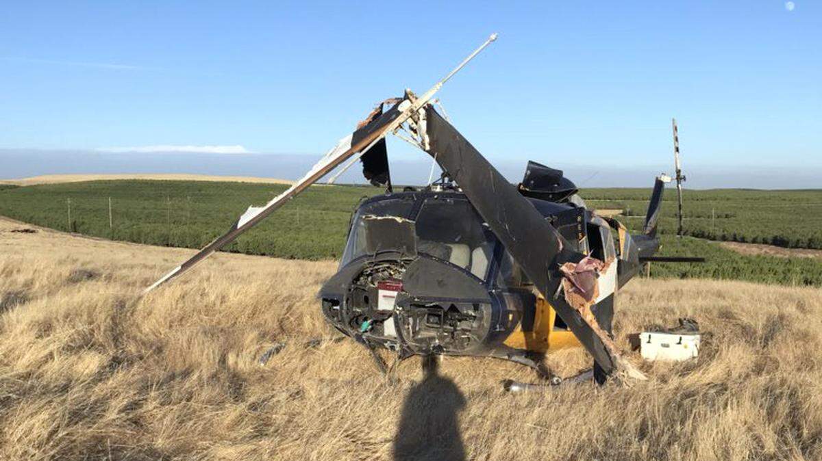 A helicopter contracted with Cal Fire crashed Tuesday evening July 24, 2018 along Highway 108 near the Stanislaus County line.Two people were injured in the crash that occurred at around 5:50pm.